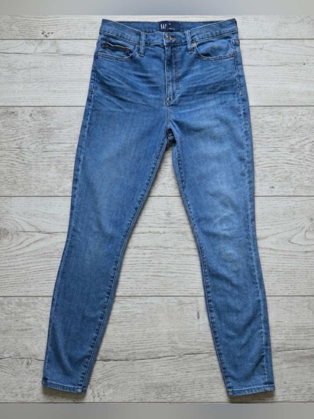Gap High Rise Denim Legging Jeans Women’s 28R Medium Wash Stretch Skinny